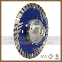 Bride Turbo Diamond Blade pour la coupe de béton en pierre (SY-TDBF-1002)